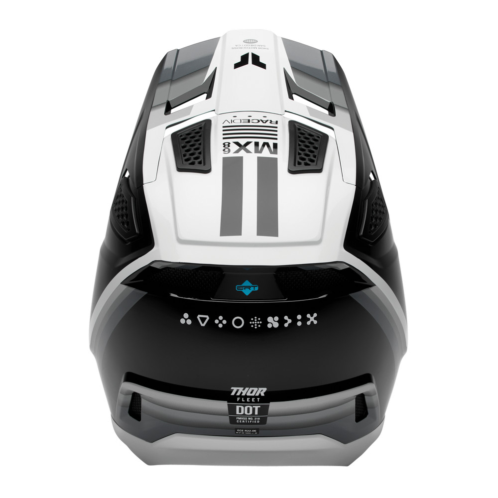 THOR HELMET FLEET DEFY BLACK/WHITE