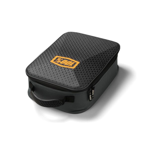 100% Goggle Case - Tech Black/Orange Fluoro