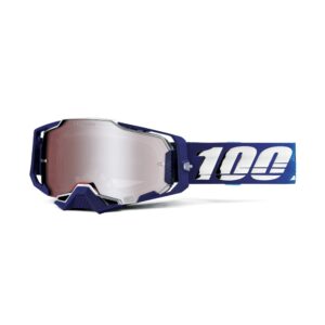 100% Armega Moto Goggle Novel - HiPER Mirror Silver Flash Lens
