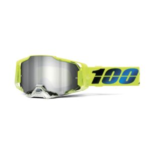 100% Armega Moto Goggle Koropi - Mirror Silver Flash Lens