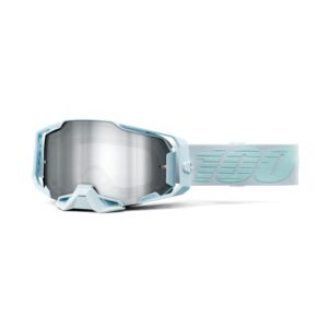 100% Armega Moto Goggle Fargo - Mirror Silver Flash Lens