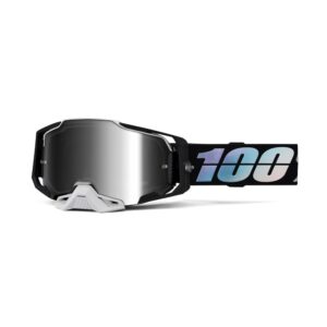 100% Armega Moto Goggle Krisp - Mirror Silver Lens
