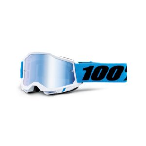 100% Accuri 2 Moto Goggle Novel - Mirror Blue Lens