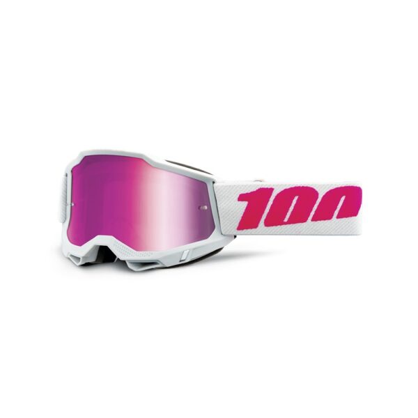100% Accuri 2 Youth Moto Goggle Keetz - Mirror Pink Lens
