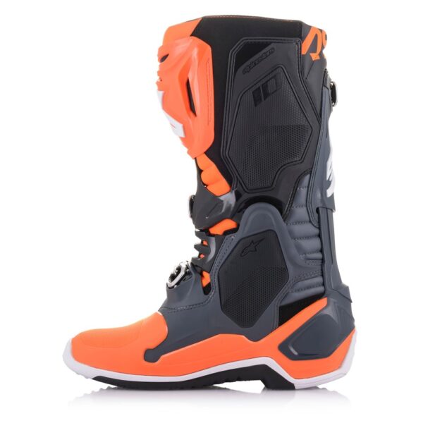Tech-10 MX Boots Gray/Orange