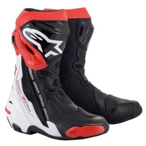 Supertech R Boots Black/White/Red Fluoro