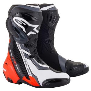 Supertech R Boots Black/Red Fluoro/White/Gray