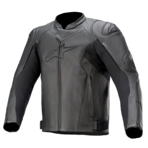 Faster v2 Leather Jacket Black/Black