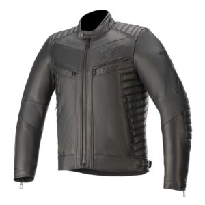 Burstun Leather Jacket Black