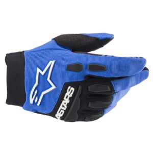 Youth Full Bore Gloves Blue/Black