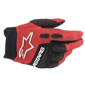 Youth Full Bore Gloves Bright Red/Black