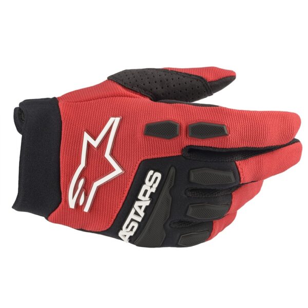 Youth Full Bore Gloves Bright Red/Black
