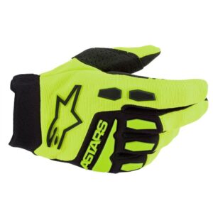 Youth Full Bore Gloves Yellow Fluoro/Black