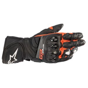 GP Plus R V2 Gloves Black/Red Fluoro