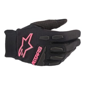 Stella Full Bore Gloves Black/Pink Fluoro