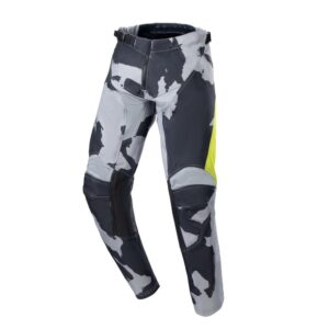 Youth Racer Tactical Pants Cast Gray Camo/Yellow Fluoro