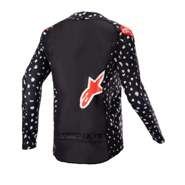 Youth Racer North Jersey Black/Neon Red