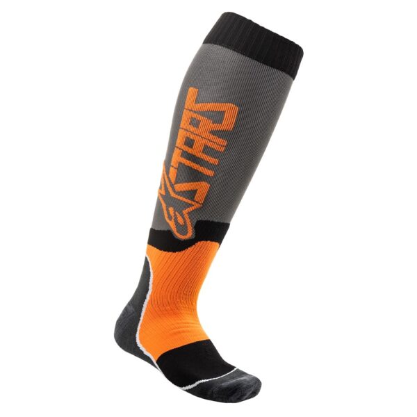 MX Plus-2 Socks Cool Gray/Orange Fluoro