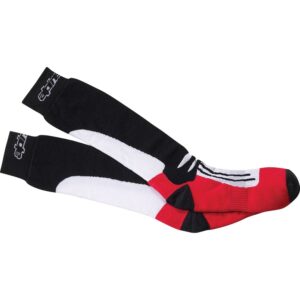 Road Racing Socks Long Red/White/Black