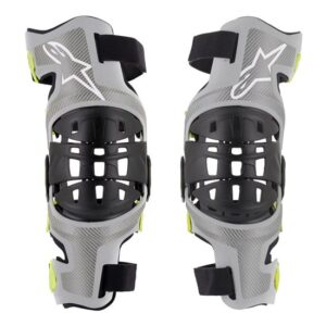 Bionic-7 Knee Brace Set Silver/Yellow Fluoro