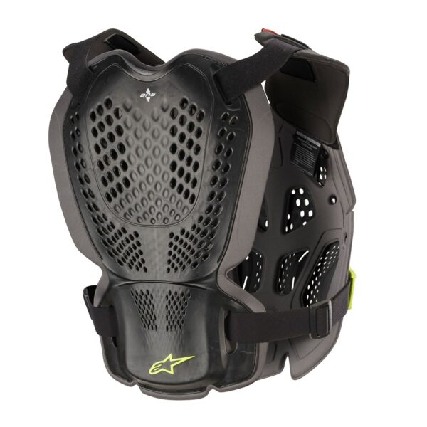 A-1 Plus Chest Protector Black/Anthracite/Yellow Fluoro