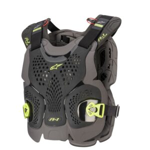 A-1 Plus Chest Protector Black/Anthracite/Yellow Fluoro