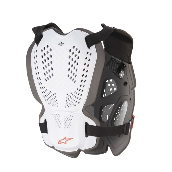 A-1 Plus Chest Protector White/Anthracite/Red