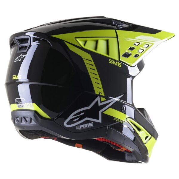 S-M5 Beam Helmet Black/White/Grey/Yellow Fluoro