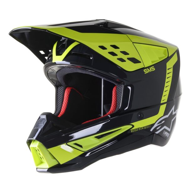 S-M5 Beam Helmet Black/White/Grey/Yellow Fluoro