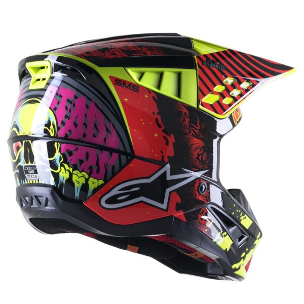 S-M5 Solar Flare Helmet Black/Red Fluoro/Yellow Fluoro