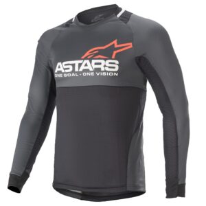 Drop 8.0 Long Sleeve Jersey Black/Coral