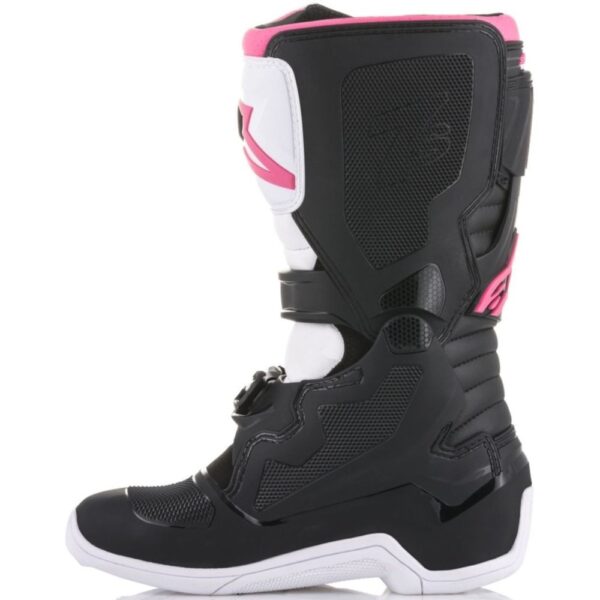 Stella Tech-3 MX Boots Black/White/Pink