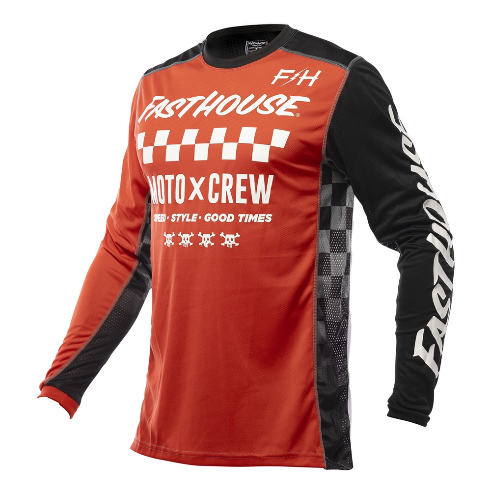 Grindhouse Alpha Jersey Red/Black | Tracktion Motorcycles