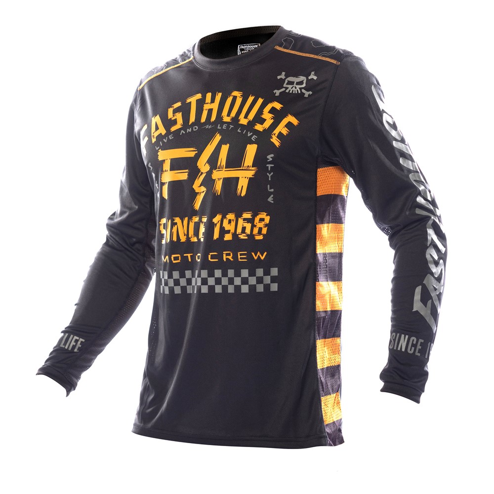 Off Road Jersey Black/Amber | Tracktion Motorcycles
