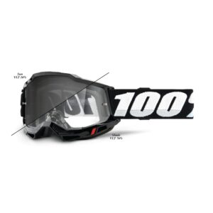 100% Accuri 2 Woods Moto Goggle Black - Photochromic Lens