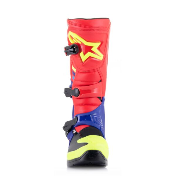 Tech-3 MX Boots Bright Red/Dark Blue/Fluoro Yellow