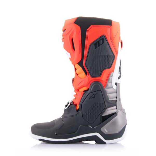 Tech-10 MX Boots Black/Red Fluoro/Orange Fluoro/White