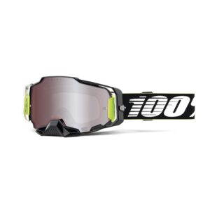 100% Armega Moto Goggle RACR - Mirror Silver Lens