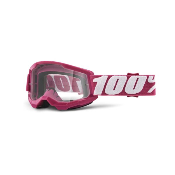 100% Strata 2 Youth Moto Goggle Fletcher - Clear Lens
