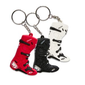 Tech-10 Boot Key Fob 3 Pack Red/White/Black