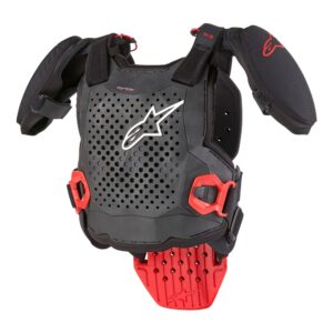 A-5S v2 Youth Body Armour Black/White/Red