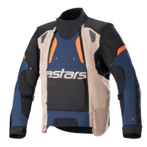 Halo Drystar Jacket Dark Blue/Dark Khaki/Orange Fluoro