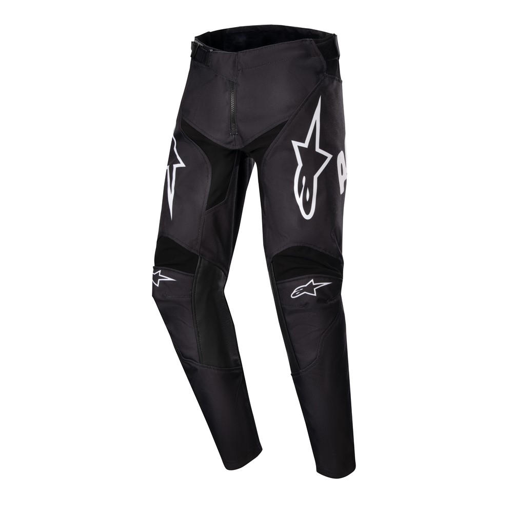 Youth Racer Hana Pants Black/White | Tracktion Motorcycles