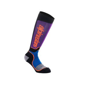MX Plus Socks Black/Royal Blue/Purple