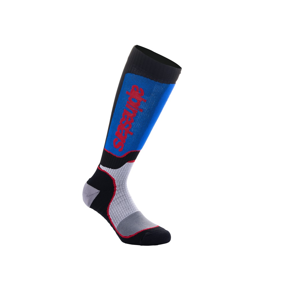 Youth MX Plus Socks Black/White/Royal Blue