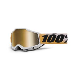 100% Accuri 2 Moto Goggle Shiv - Mirror True Gold Lens