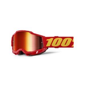 100% Accuri 2 Moto Goggle Red - Mirror Red Lens
