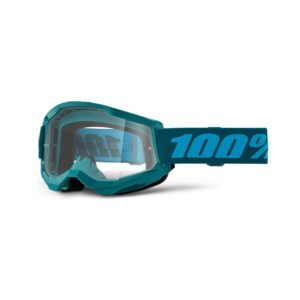 100% Strata 2 Moto Goggle Stone - Clear Lens