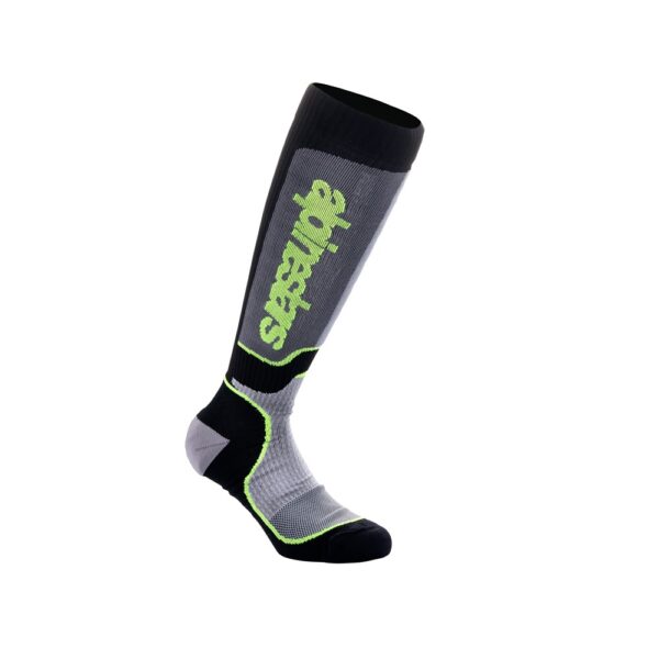 MX Plus Socks Black/Gray/Yellow Fluoro