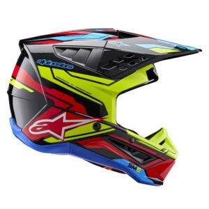 S-M5 Action 2 Helmet Black/Yellow Fluoro/Bright Red Gloss